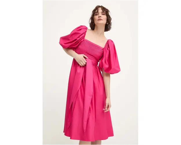 Answear Lab rochie culoarea roz, mini, evazati