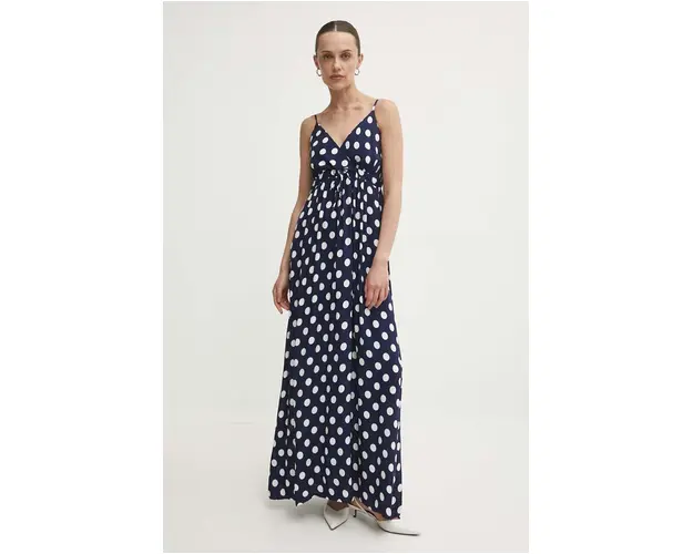 Answear Lab rochie culoarea albastru marin, maxi, evazati