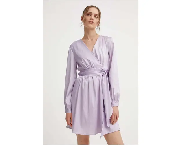 Answear Lab rochie culoarea violet, mini, evazati
