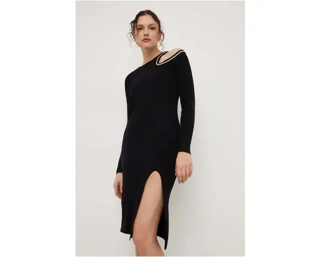 Answear Lab rochie culoarea negru, mini, mulata