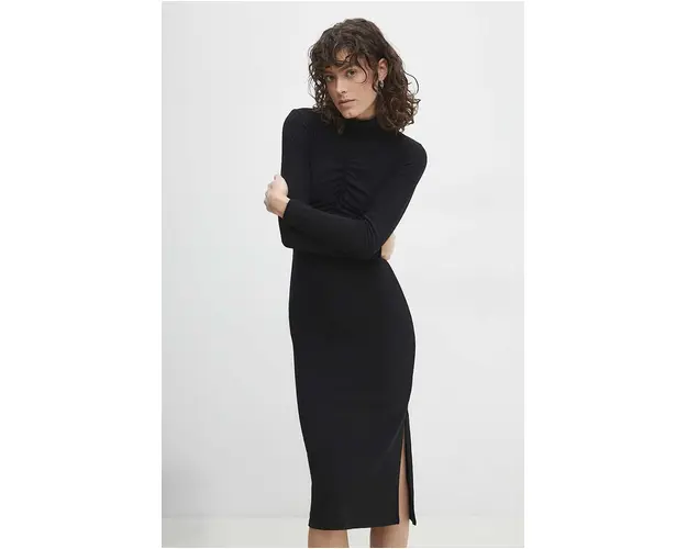 Answear Lab rochie culoarea negru, mini, mulata