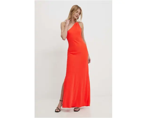 Answear Lab rochie culoarea rosu, maxi, drept