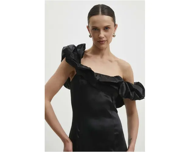 Answear Lab rochie culoarea negru, mini, mulata