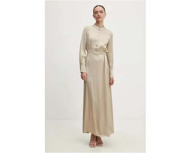 Answear Lab rochie culoarea bej, maxi, drept