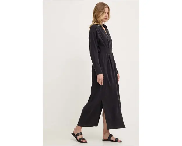 Answear Lab rochie culoarea negru, maxi, drept