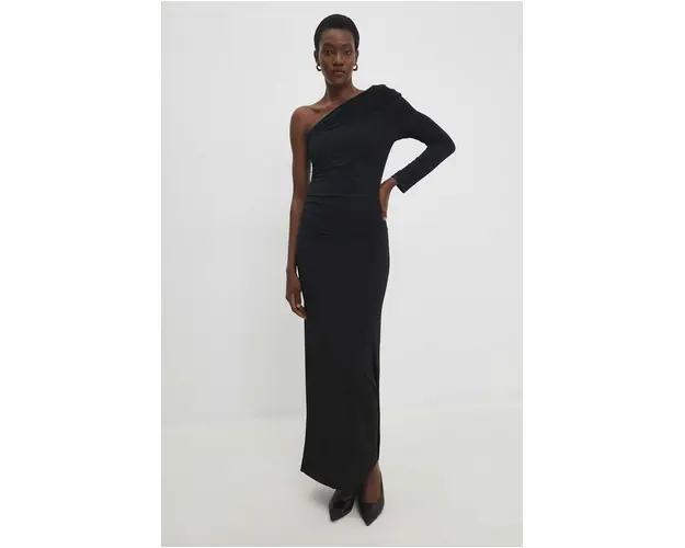 Answear Lab rochie culoarea negru, maxi, mulata