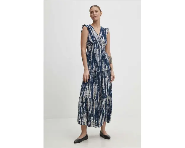 Answear Lab rochie culoarea albastru marin, maxi, evazati