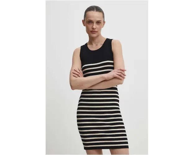 Answear Lab rochie culoarea negru, mini, mulata