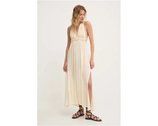 Answear Lab rochie culoarea galben, maxi, evazati