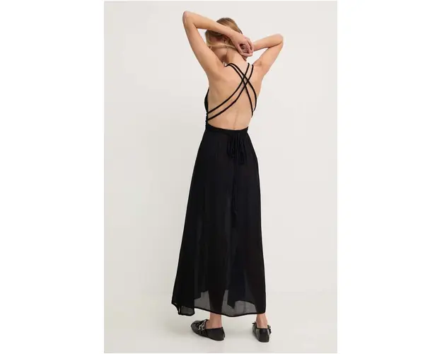 Answear Lab rochie culoarea negru, maxi, evazati