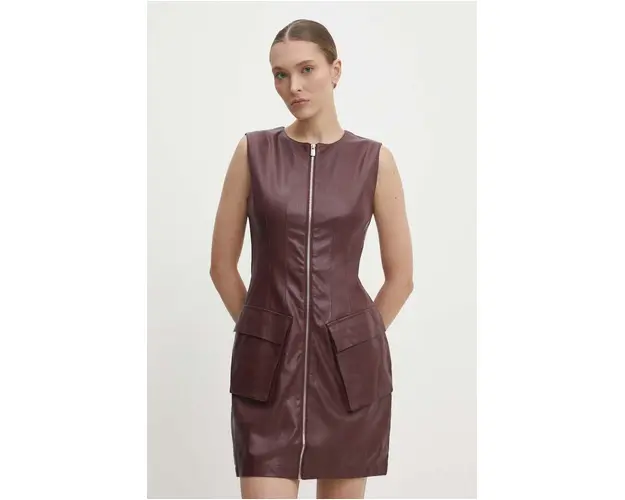 Answear Lab rochie culoarea rosu, mini, mulata