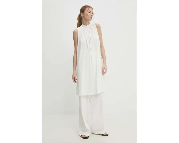 Answear Lab rochie culoarea alb, mini, evazati