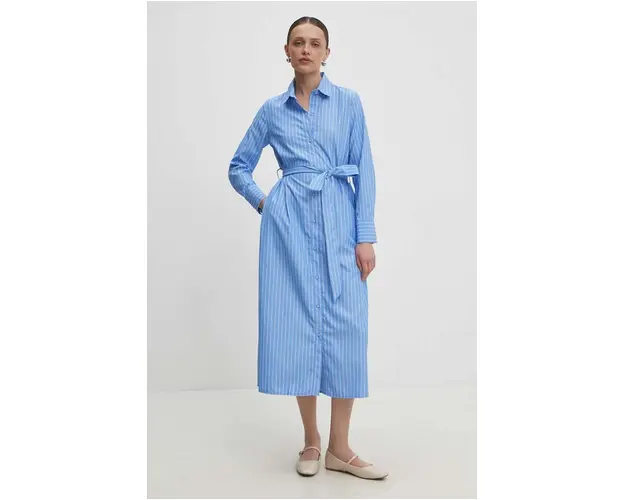 Answear Lab rochie din bumbac midi, evazati