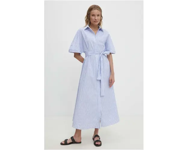 Answear Lab rochie culoarea albastru marin, maxi, evazati