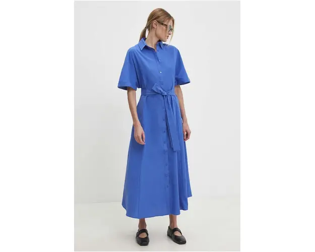 Answear Lab rochie culoarea albastru marin, maxi, evazati