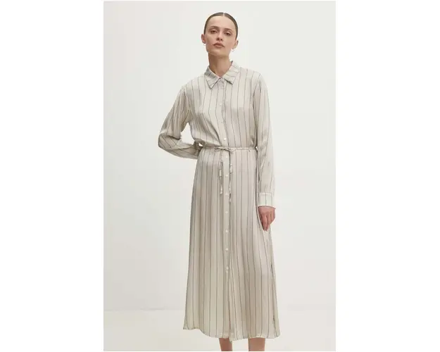 Answear Lab rochie culoarea bej, maxi, drept