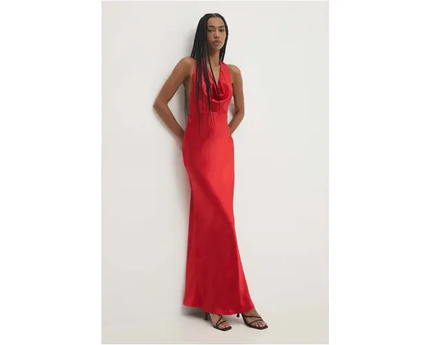 Answear Lab rochie culoarea rosu, maxi, drept