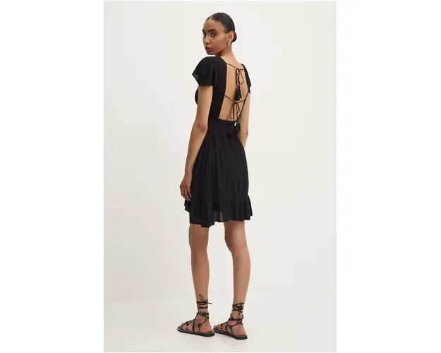 Answear Lab rochie culoarea negru, mini, evazati
