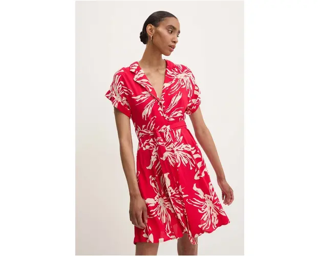 Answear Lab rochie culoarea rosu, mini, evazati