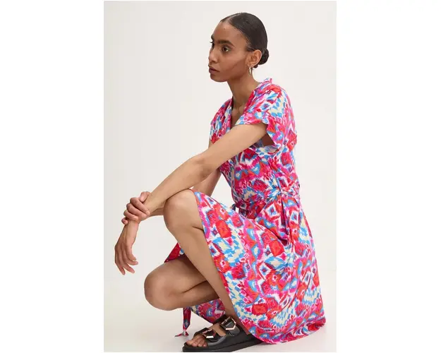 Answear Lab rochie culoarea roz, mini, evazati