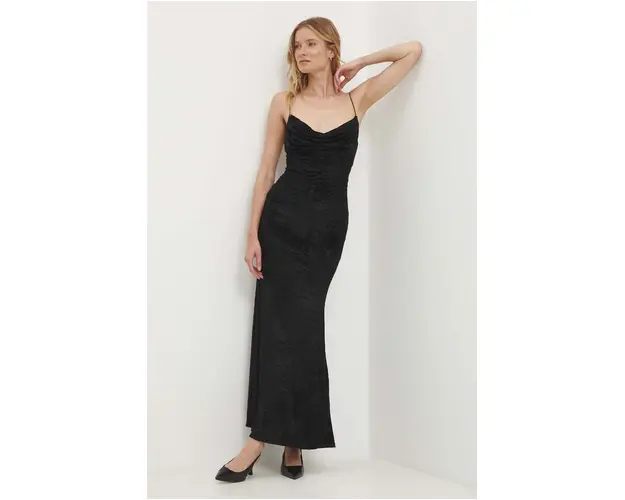 Answear Lab rochie culoarea negru, maxi, mulata