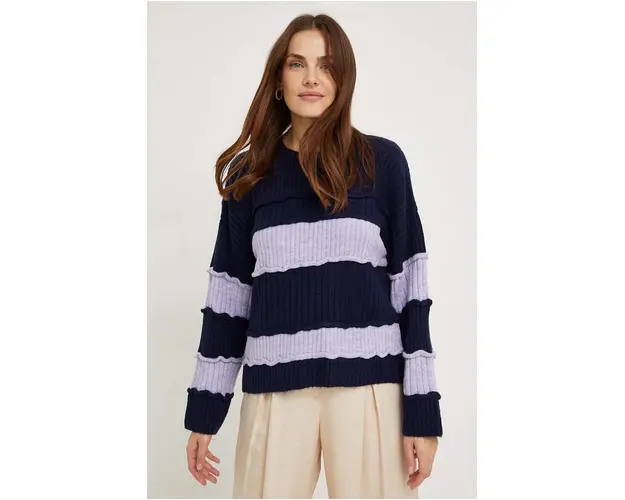 Answear Lab pulover femei, culoarea albastru marin, light