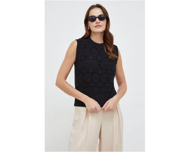 Answear Lab vesta culoarea negru
