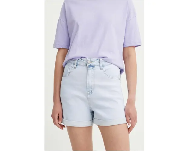 Answear Lab pantaloni scurti jeans femei, neted, high waist