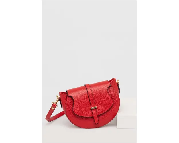 Answear Lab poseta de piele culoarea negru