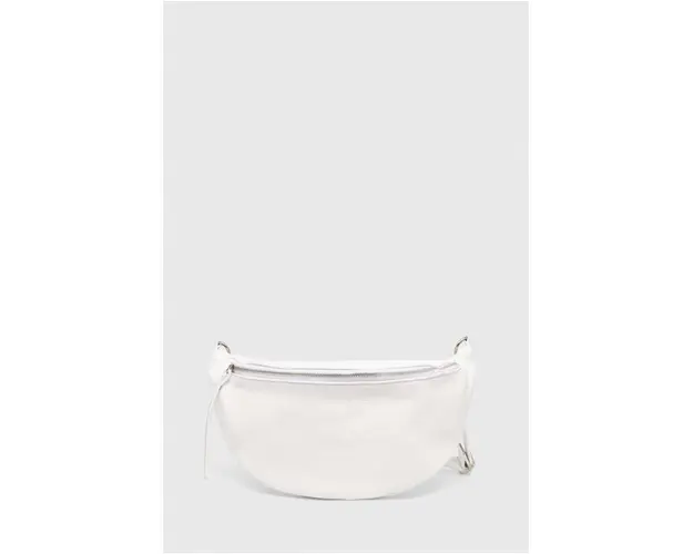 Answear Lab borseta de piele culoarea alb