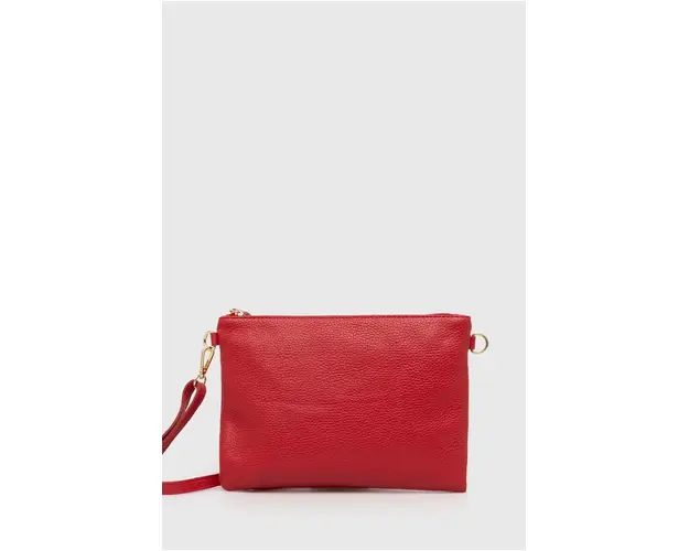 Answear Lab poseta de piele culoarea rosu