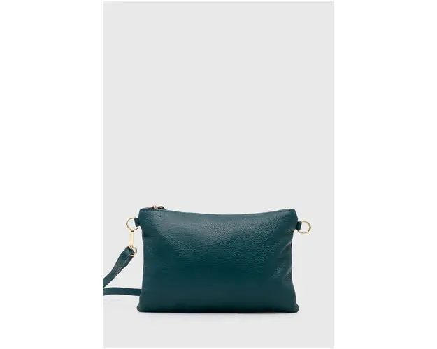 Answear Lab poseta de piele culoarea verde