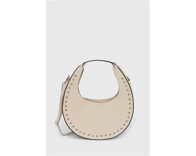 Answear Lab poseta de piele culoarea bej