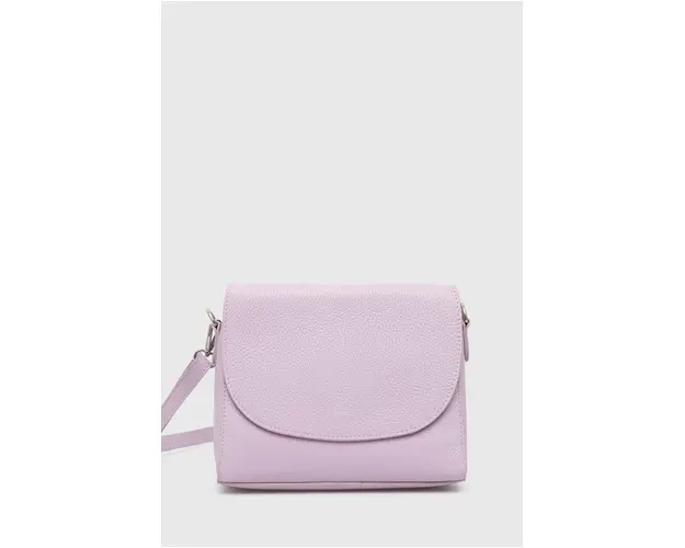 Answear Lab poseta de piele culoarea violet