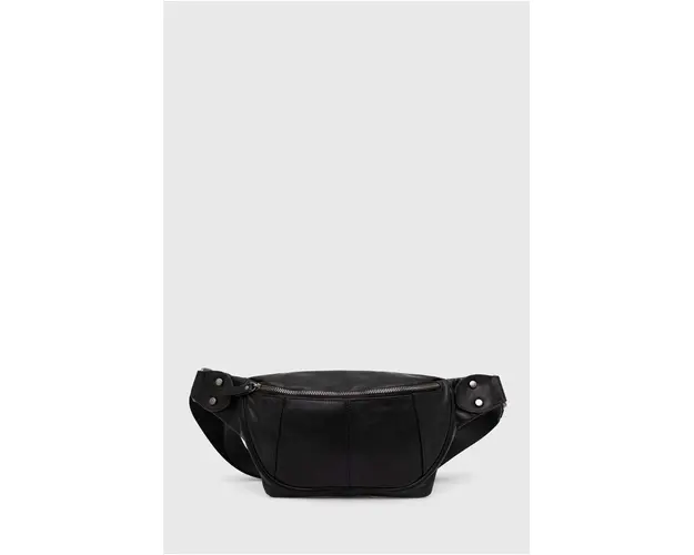 Answear Lab borseta de piele culoarea negru