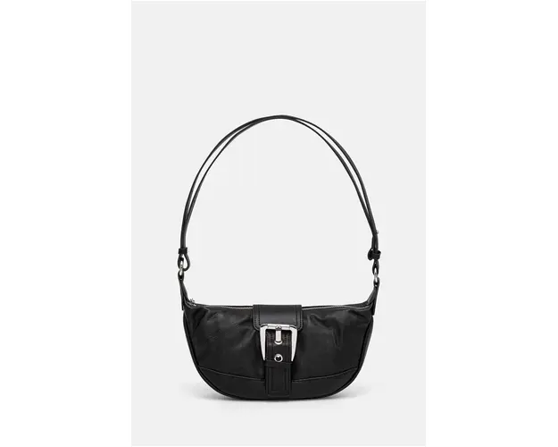 Answear Lab poseta de piele culoarea negru