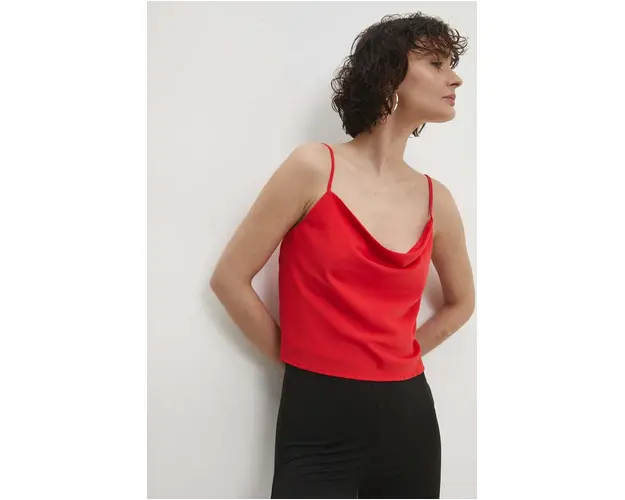 Answear Lab top femei, culoarea rosu