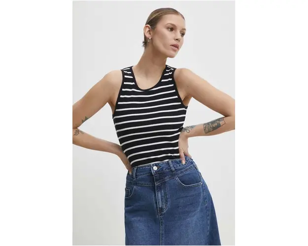 Answear Lab top femei, culoarea negru