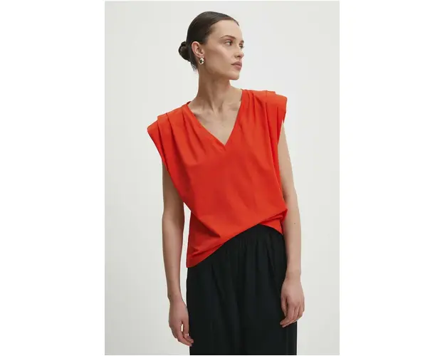 Answear Lab tricou femei, culoarea rosu