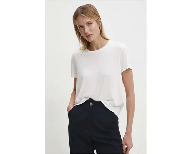 Answear Lab tricou femei, culoarea alb