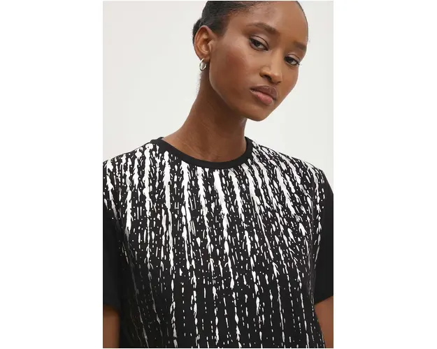 Answear Lab tricou din bumbac femei, culoarea negru