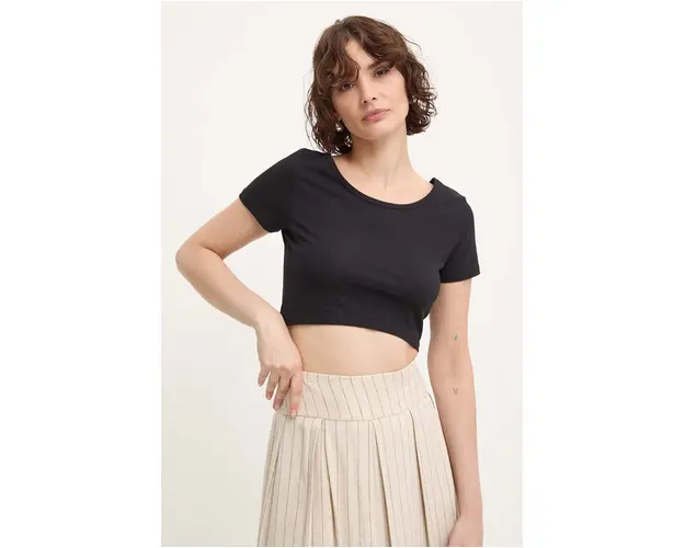 Answear Lab tricou femei, culoarea negru