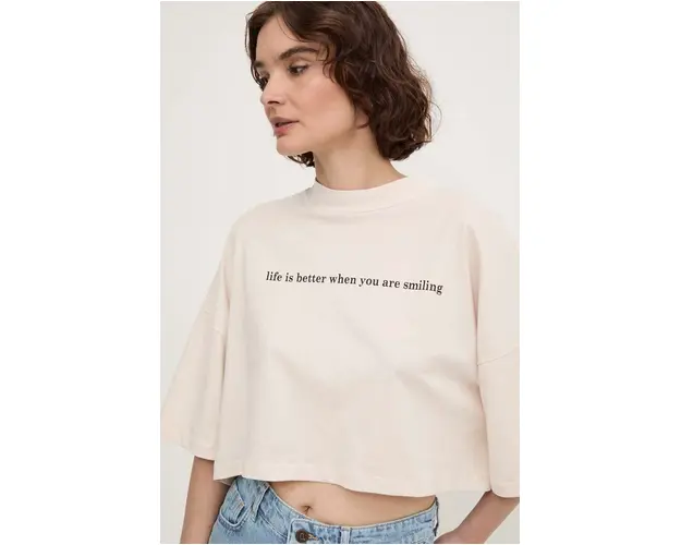 Answear Lab tricou din bumbac femei, culoarea alb, cu spate descoperit