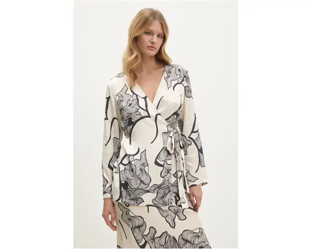 Answear Lab bluza femei, culoarea bej, modelator
