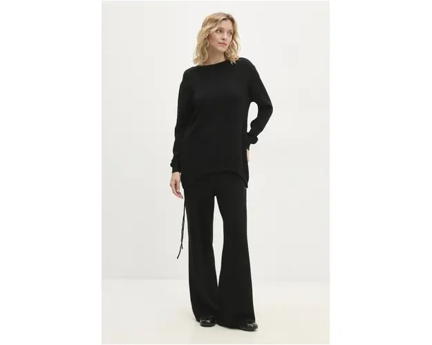 Answear Lab compleu femei, culoarea negru