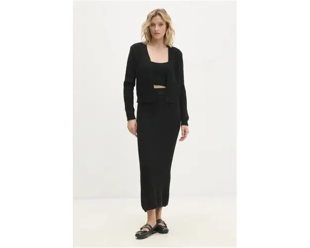 Answear Lab compleu femei, culoarea negru