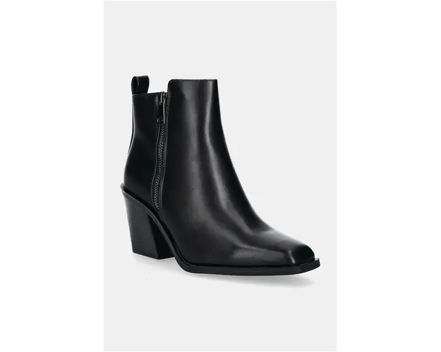 Answear Lab botine femei, culoarea negru, cu toc drept