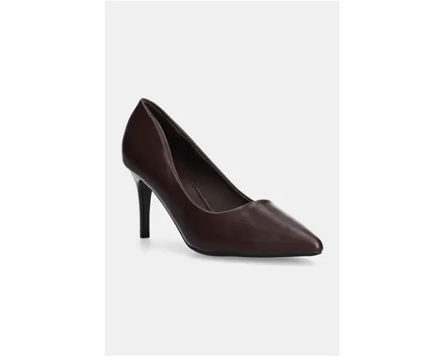 Answear Lab pantofi cu toc culoarea maro