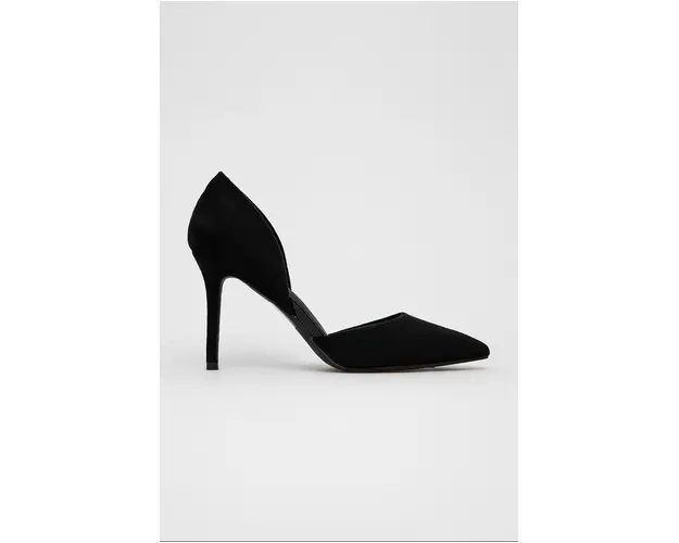 Answear Lab pantofi cu toc culoarea negru