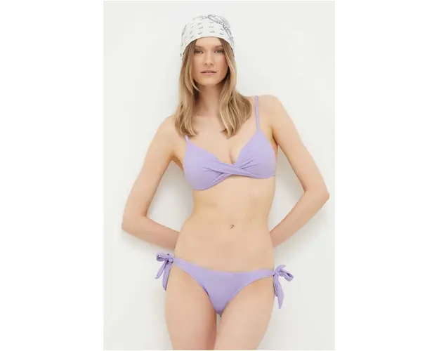 Answear Lab sutien de baie culoarea violet, cupa rigidizata